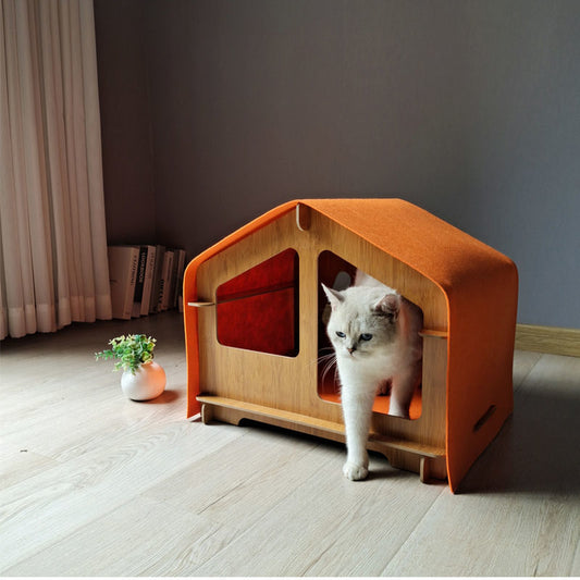 Wooden Cat House